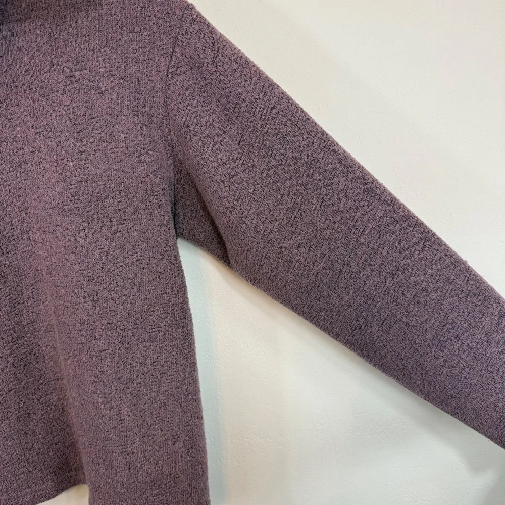 KÜHL Alfpaca Fleece Pullover Large Purple Quarter Zip Hiking Gorpcore Sherpa